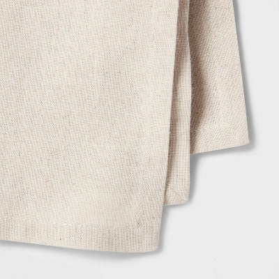 4pk Cotton and Linen Blend Napkins - Threshold: Reversible Solid Cloth, Traditional Style, OEKO-TEX Certified, 18"x18"