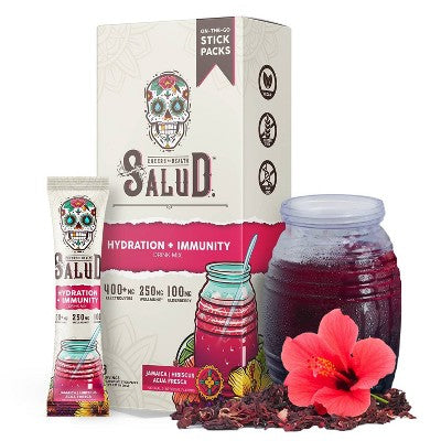 Salud Hydration + Immunity Jamaica Hibiscus Drink Mix - 6pk/0.21 oz Sticks