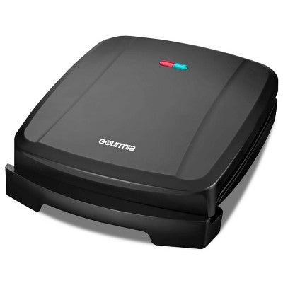 Gourmia 4-Serving Multi-Use Contact Grill & Panini - Black