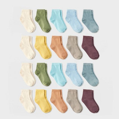 Toddler Girls' 20pk Low Cut Socks - Cat & Jack 4T-5T