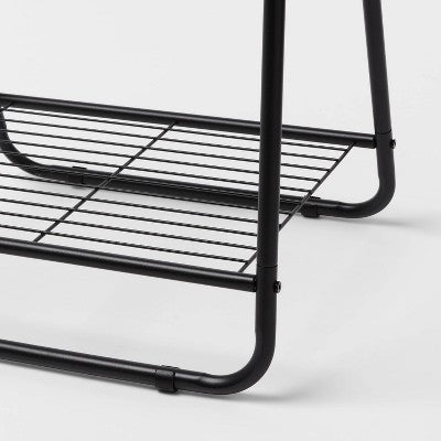 Narrow Clothing Rack with Shoe Shelf - Brightroom