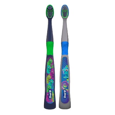 Oral-B Kids' Manual Toothbrush with Extra Soft Color Changing Bristles - 2ct