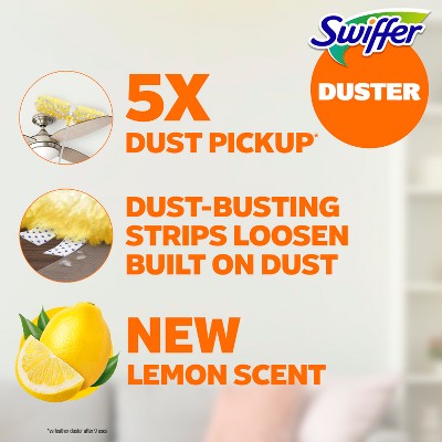 Swiffer Heavy Duty Megasize Duster Kit Lemon Scent - 9pc: Multipurpose, Multi-Surface (LOCAL PICKUP ONLY)