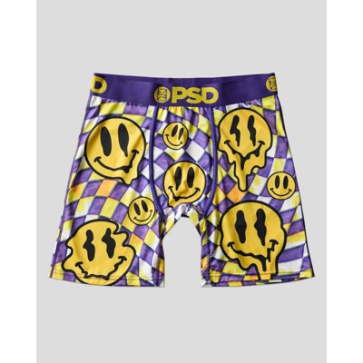 PSD Men's Smile Dimension Print Briefs - Purple/Gold S