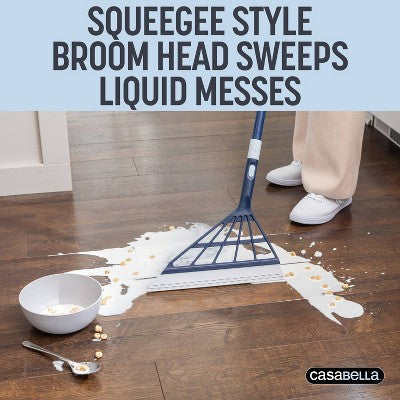 Casabella Click Clean and Organize Squeegee Blade Broom Head and Hook