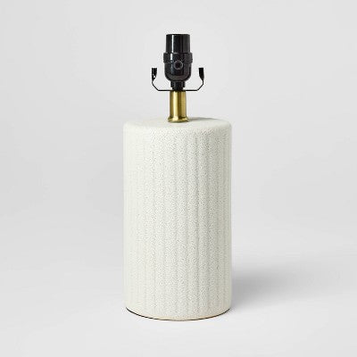 Ceramic Lamp Base with Reactive Glaze White - Threshold designed with Studio McGee