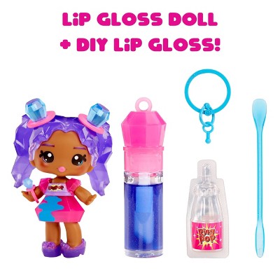 Yummiland x Licensed Sweets Lip Gloss Doll: Ring Pop Includes DIY Lip Gloss + Removable Keychain