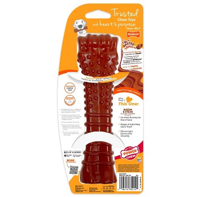 Nylabone Power Chew Basted Dog Bone - Steak & Bacon - XL