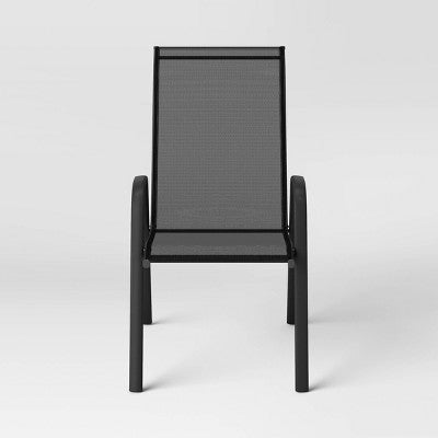 Sling Stack Chair Black - Room Essentials (LOCAL PICKUP ONLY)