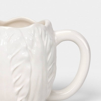 15 fl oz Stoneware Radicchio Mug White - Threshold