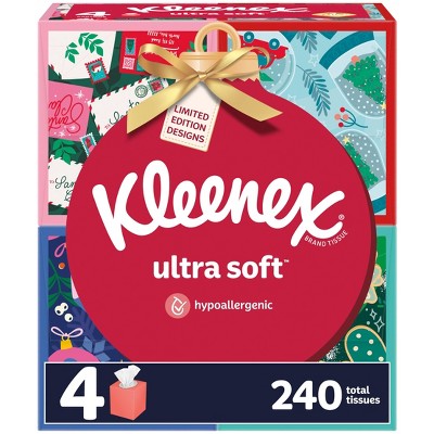 Kleenex Holiday Ultra Soft Facial Tissue - 4pk/240ct