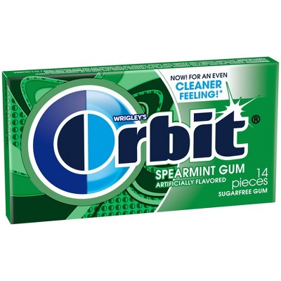 Orbit Spearmint Sugar-Free Chewing Gum Single Pack -14ct
