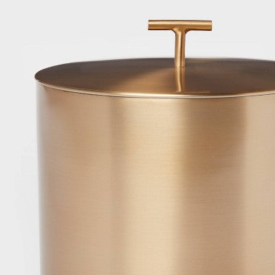 Metal Ice Bucket with Tongs Gold - Threshold