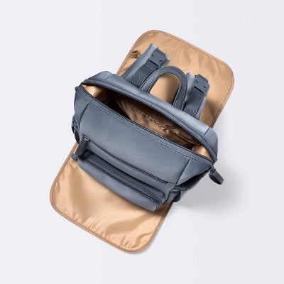 Mini Boxy Solid Backpack Diaper Bag - Blue - Cloud Island
