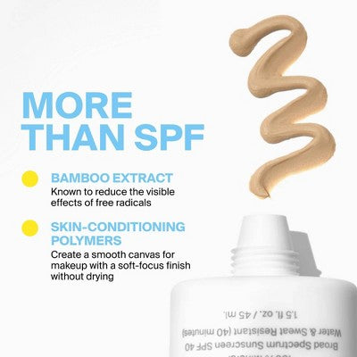 Supergoop! Mineral Mattescreen Sunscreen Non-Comedogenic Mattifying Tinted Primer - Sunrise - SPF 40 - 1.5 fl oz