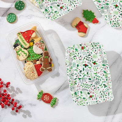 Cook With Color 6pk 5c Printed Holly Food Storage Containers