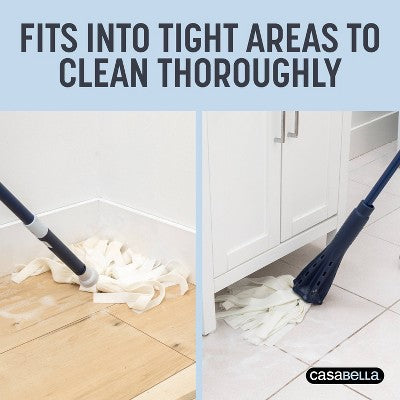 Casabella Click Clean and Organize Easy Wring Cone Mop Head and Hook