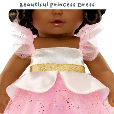 BABY Born Princess Baby Doll Harper - Black Hair, Dark Brown Eyes: Includes Accessories, Promotes Fine Motor Skills
