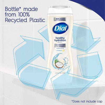 Dial Healthy Hydration Body Wash - Coconut Milk - 16 fl oz