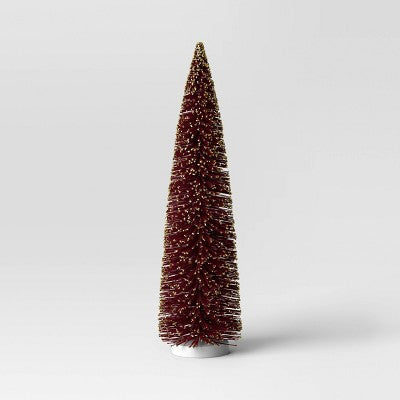 36" Christmas Flocking Tree Glitter Red - Wondershop (LOCAL PICKUP ONLY)