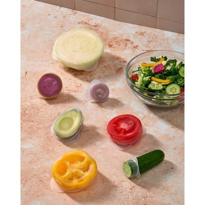 W&P Design Reusable Stretch Produce Savers Silicone Wraps - 7pk