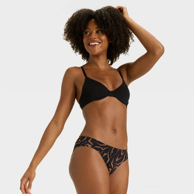 Women's Luxury Collection Bikini Underwear - Auden Black Wave M