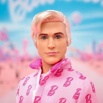 Barbie The Movie Ken Collectible Doll, Ryan Gosling as Ken Wearing Pink Jumpsuit