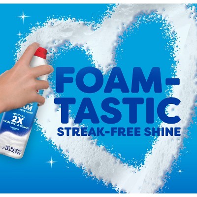 Windex Fast Shine Foam Aerosol - 19oz