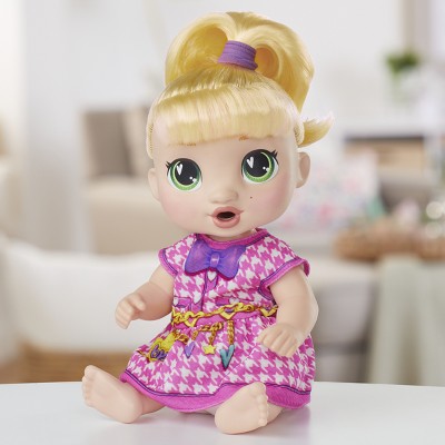 Baby Alive 13.5" Bubbly Tea Party Lala Baby Doll Blonde Hair