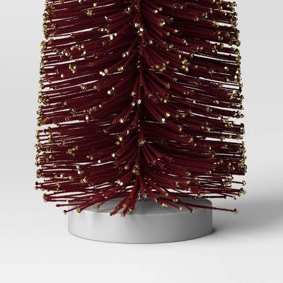 36" Christmas Flocking Tree Glitter Red - Wondershop (LOCAL PICKUP ONLY)