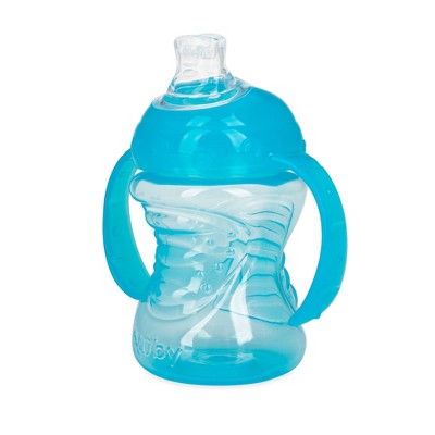 Nuby No Spill Super Spout Trainer Cup - Bright Blue - 8oz