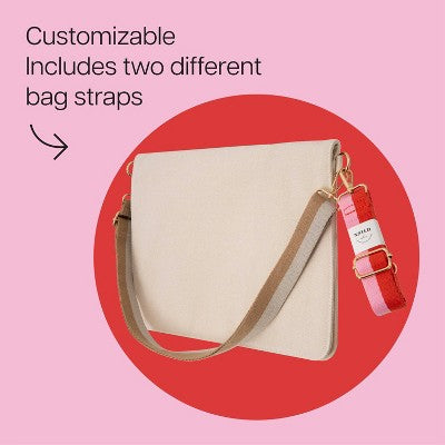 Noted by Post-it Hybrid Laptop Messenger Bag with Two Removable Straps