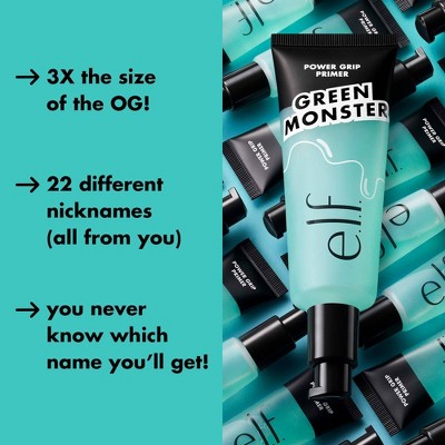 e.l.f. Jumbo Power Grip Primer - 2.5 fl oz: Dewy Finish, Paraben-Free, Vegan, Gel Formula
