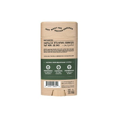 DR. SQUATCH Men's Natural Solid Deodorant Sierra Storm - 2.65oz