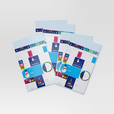 50ct Peel and Stick Christmas Gift Tag Icy Blue - Wondershop