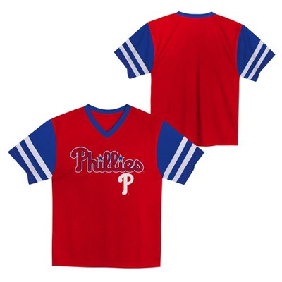 MLB Philadelphia Phillies Toddler Boys' Team Jersey - 18M: Sports Logo Knit Pullover