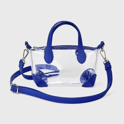 Game Day Clear Pouchette Crossbody Bag - Wild Fable Dark Blue