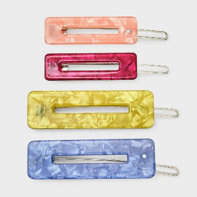 Rectangle Barrettes - 4pc - Cat & Jack