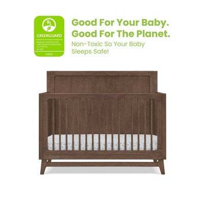 Delta Children Spencer 6-in-1 Convertible Crib - Greenguard Gold Certified - Teak Brown (LOCAL PICKUP ONLY)