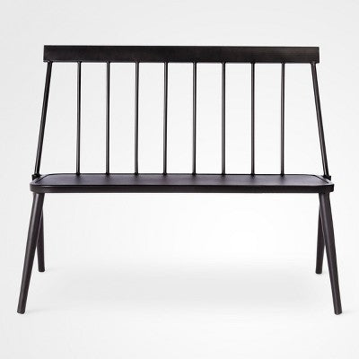 Windsor Metal Stack Patio Bench Black - Project 62 (LOCAL PICKUP ONLY)