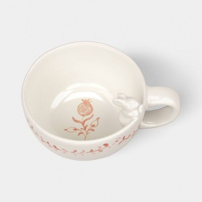 5.63 fl oz Easter Bunny Tea Cup with Saucer - Threshold