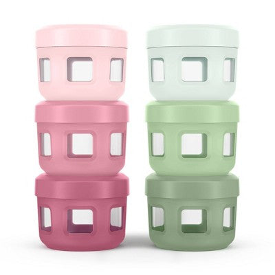 Ello 12pc (Set of 6) Glass Condiment Food Storage Containers Gradient