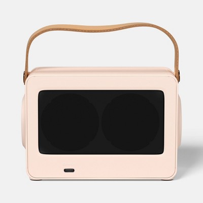 Retro Tech Wireless Bluetooth Speaker - heyday Stucco: USB-C Connection, Bookshelf