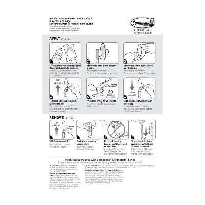 Command Large Forever Classic Hooks Brushed Nickel