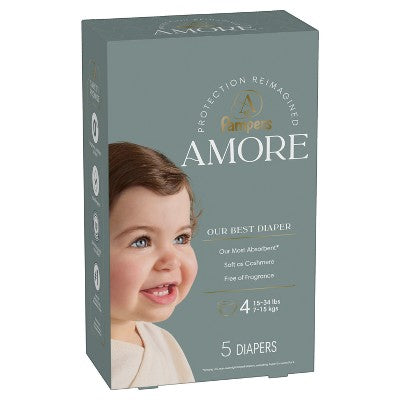 Amore by Pampers Diapers Trial Pack - Size 4 - 5ct