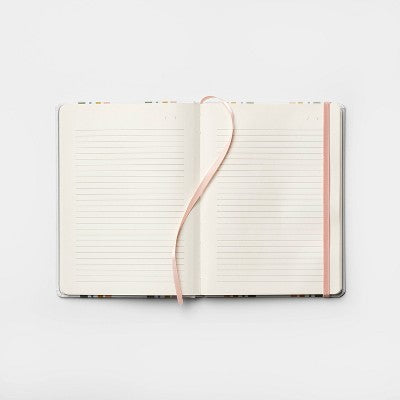 240pg Ruled Journal 8"x6" Vertical Stripe - Threshold: Hard Cover, Sewn Binding, Narrow Lined Paper, Multicolored