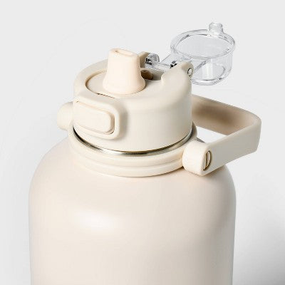 64oz Stainless Steel Vacuum Insulated Water Bottle Chalk - All In Motion