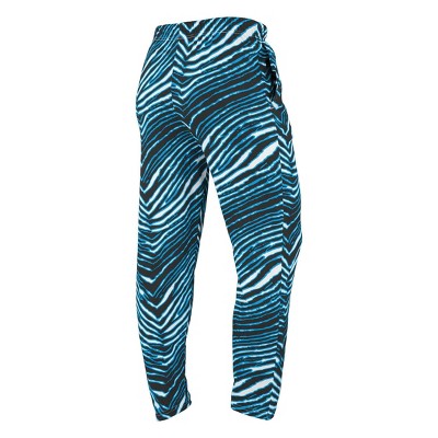 NFL Carolina Panthers Zubaz Zebra Screen Print Pants - XXL