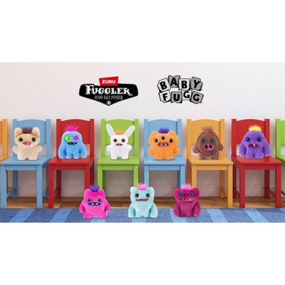 Fuggler 3.9" Greedy Grinner Pink Stuffed Animal