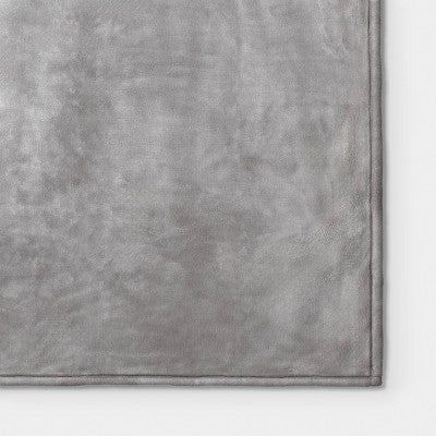 Oversized Primalush Throw Blanket Light Gray - Threshold